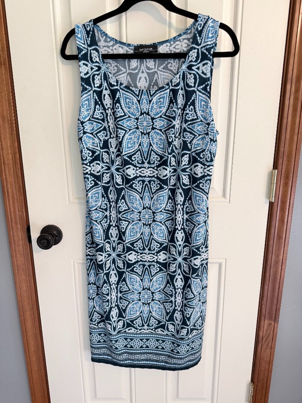 R & M Richards Blue sheath dress set